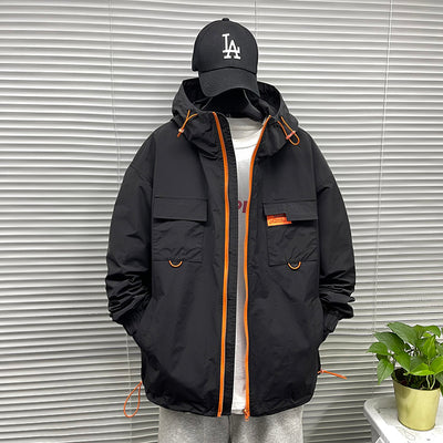 Chaqueta de Trabajo Impermeable con Capucha para Hombre - Image 7
