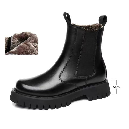 Botas Doc Martens Hombre Suela Gruesa Caña Media Cuero Premium - Image 7