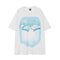 Camiseta Masculina Estampada Abstrata Animal de Manga Curta