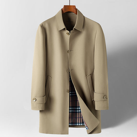 Abrigo Impermeable Acolchado para Hombre Talla Mediana Largo Casual - Image 2