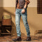 Pantalón Vaquero Azul Slim Fit Elástico de Corte Recto