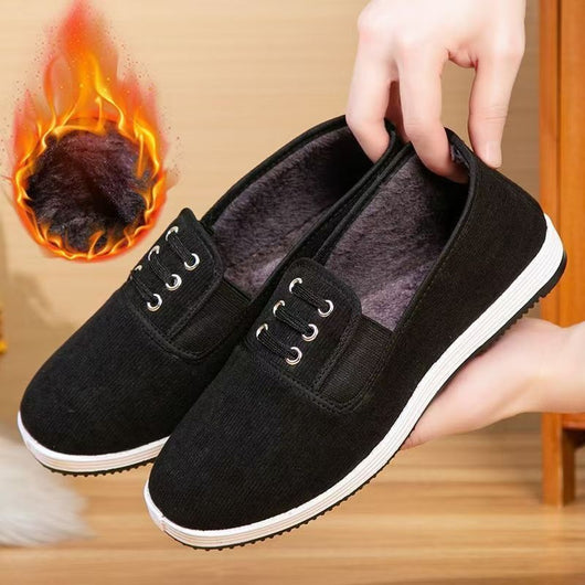 Botas Altas de Tela para Hombre con Plantillas de Lana Acolchada - Image 10