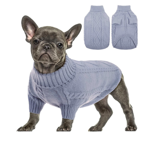 Suéter Tipo Cuello Alto para Perros - Ropa de Otoño e Invierno