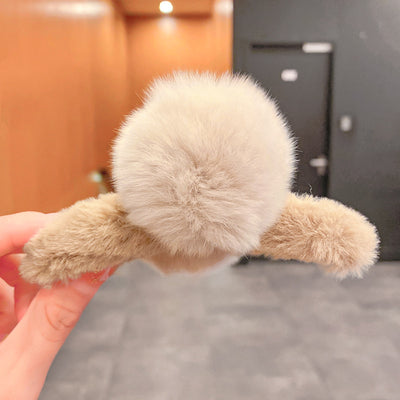 Pinza para Cabello Grande con Bola de Peluche y Estilo Elegante - Image 15