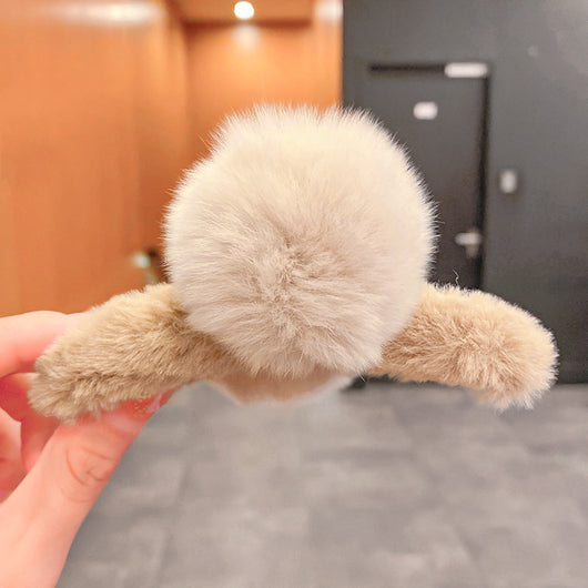 Pinza para Cabello Grande con Bola de Peluche y Estilo Elegante - Image 15