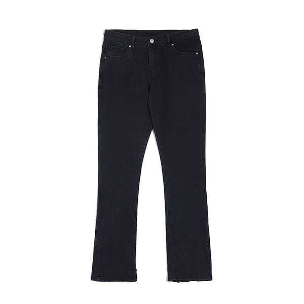 Jeans Slim Acampanados Retro Elásticos para Hombre - Diseño Trendy con Botones