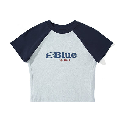 Blusa Retro Raglan Bicolor Escote Ombligo - Image 7