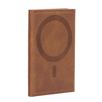 Billetera Magnética Tri-Fold de Cuero con Soporte para Tarjetas - Image 3