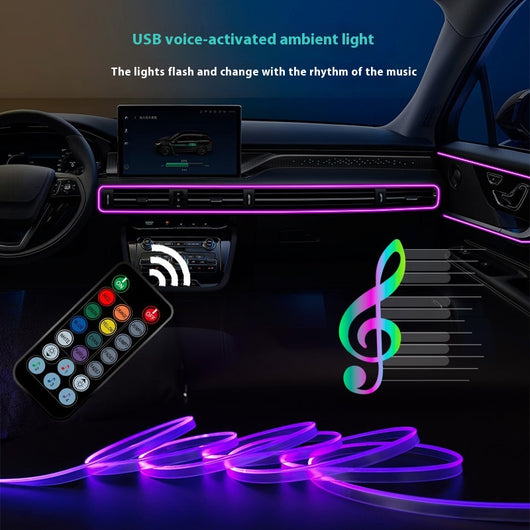 Luz de Ambiente para Auto 64 Colores con Fibra Óptica - Image 3