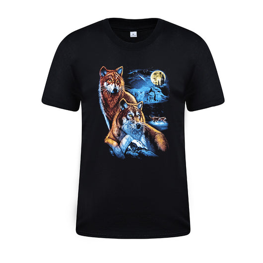 Camiseta de Algodón Manga Corta para Hombre