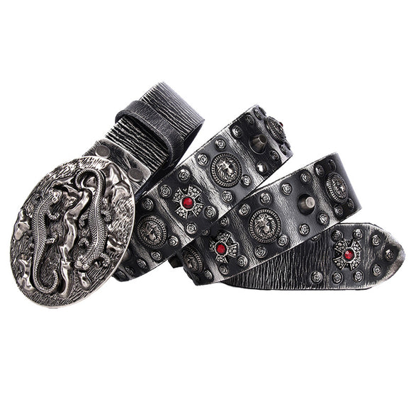 Cinturón Punk con Remaches para Hombre y Mujer