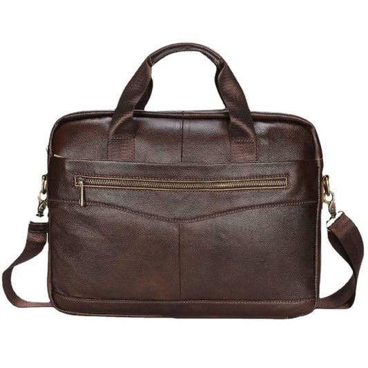 Bolso de Cuero Vacuno Vintage Primera Capa para Hombre