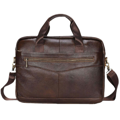 Bolso de Cuero Vacuno Vintage Primera Capa para Hombre