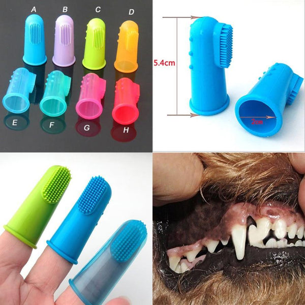 Cepillo de Dedo Suave para Mascotas