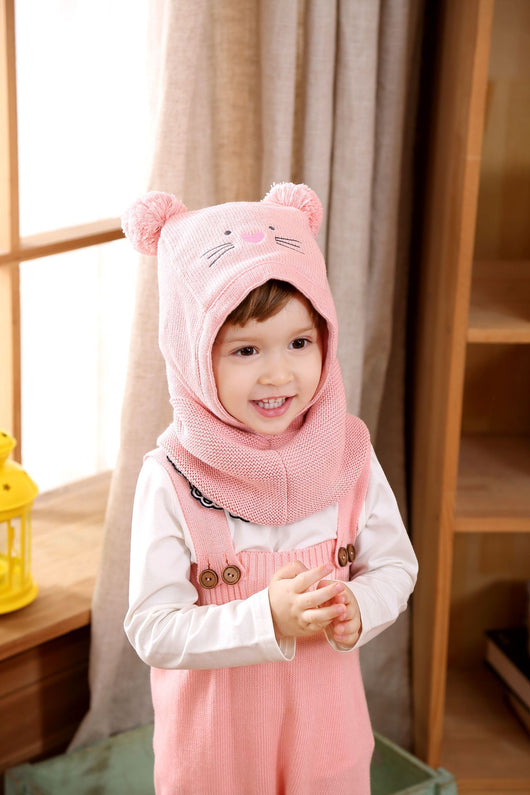 Set de Gorros Tejidos para Niños - Diseño Calicó Otoño e Invierno - Image 14