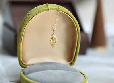 Collar de Plata 925 con Peridoto Natural Vintage Exquisito - Image 8