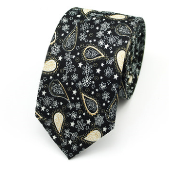 Corbata de Algodón con Estampado Moderno para Hombre - Image 24