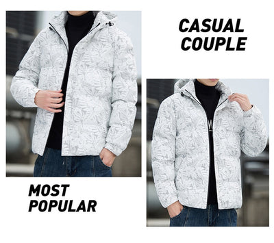 Chaqueta Acolchada de Plumón Grueso para Hombre - Image 16