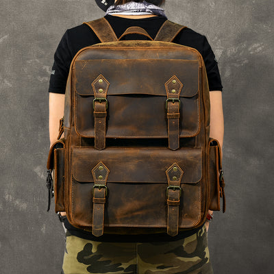 Mochila de Cuero Crazy Horse Premium - Image 4