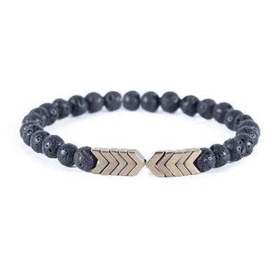 Pulsera de Piedra Natural Volcánica con Magnetismo para Hombre y Mujer - Image 6