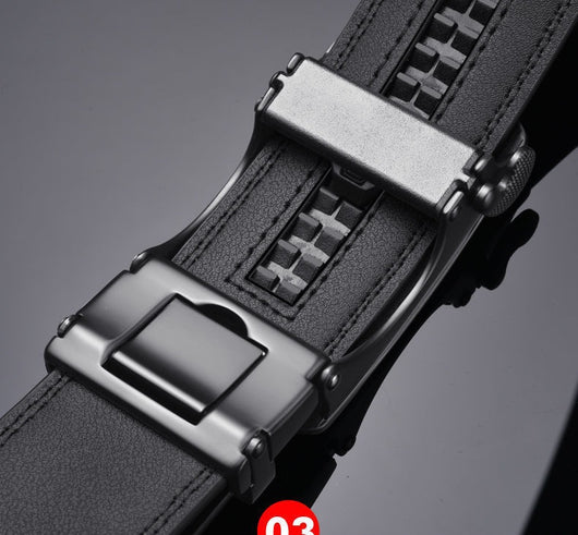 Cinturón para Hombre con Hebilla Automática Ajustable - Image 3