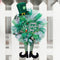 Decoración Festiva Irlandesa - Muñeca sin Rostro para Puerta y Árbol Navideño