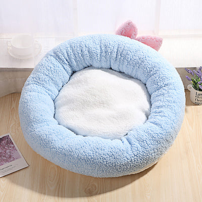 Caseta Redonda para Mascotas Desmontable y Lavable