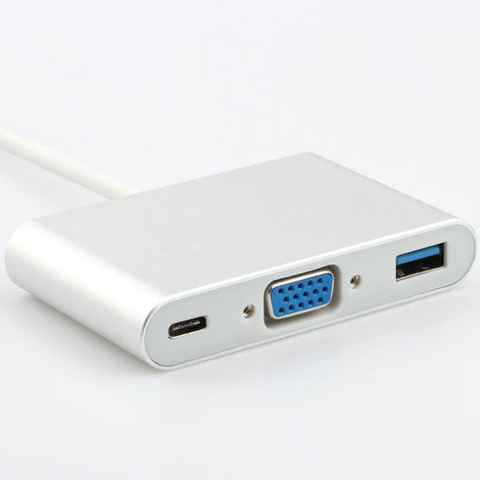 Adaptador USB-C Multifunción: VGA + USB 3.0 + Carga Rápida - Image 4