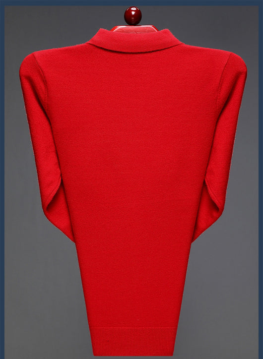 Suéter Tipo Polo de Punto - Pullover Casual de Moda - Image 9