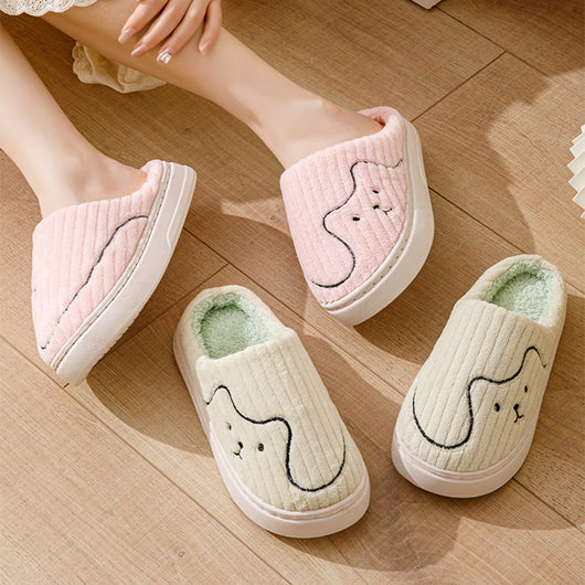 Pantuflas de Rayas para Pareja - Cómodas, Antideslizantes y Cálidas para Casa - Image 4