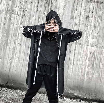 Chamarra Hoodie Suelta Tendencia Urbana - Estilo DJ y Personalidad - Image 3