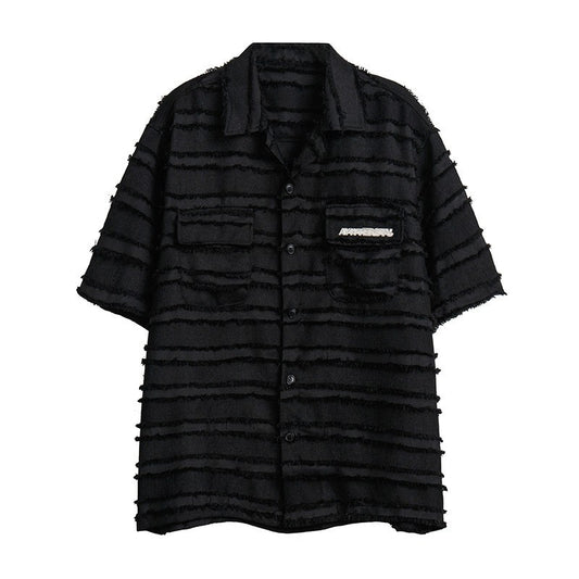 Camisa Suelta con Borlas para Hombre y Mujer - Manga Corta Premium