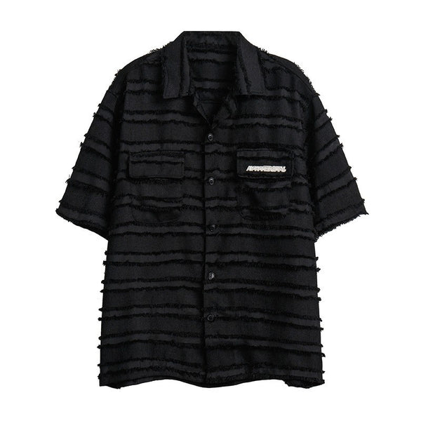 Camisa Suelta con Borlas para Hombre y Mujer - Manga Corta Premium