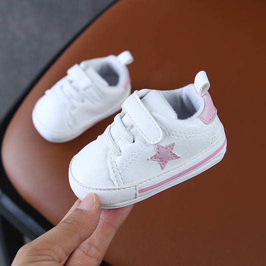 Zapatillas Deportivas para Bebé Blancas de Algodón con Suela Suave - Image 2