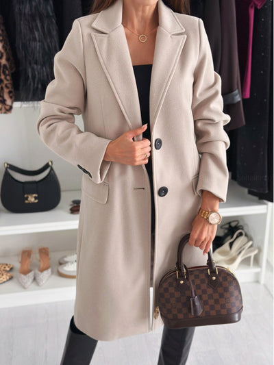 Abrigo de Lana Largo para Mujer - Elegancia Clásica de Invierno - Image 23