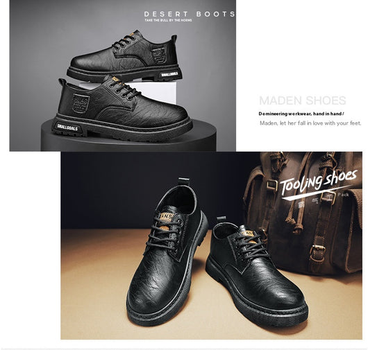 Botas de Cuero para Hombre - Estilo Casual y Trabajo - Image 10