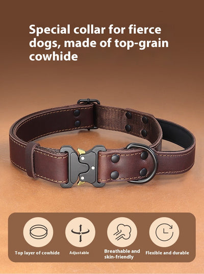 Arnés de Cuero Resistente con Cuerda de Tracción para Perros Grandes - Image 15