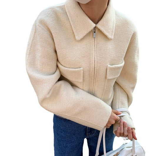 Cardigan Estilo Francés con Solapa Reductora y Bolsillos Dobles - Image 5
