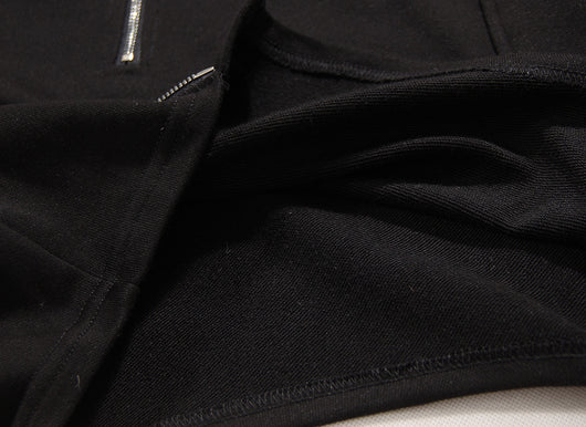 Sudadera Cuello Alto con Cierre Diagonal y Dobladillo Irregular - Image 16