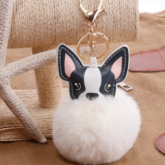 Llavero Pelota de Plumas PU para Mascotas - Accesorio Adorable - Image 4