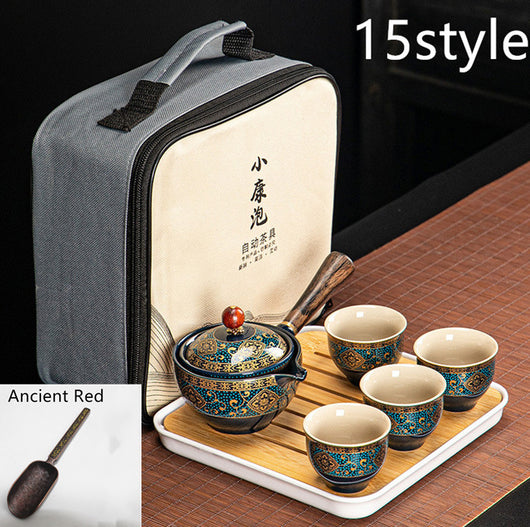 Juego de Té Xiaoyao con Tetera Giratoria 360° - Image 22