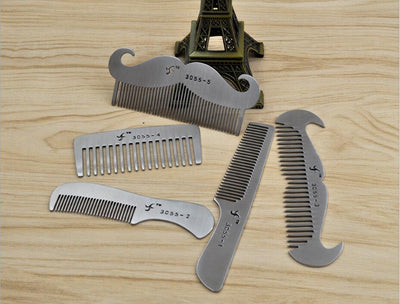 Peines de Acero Inoxidable para Barba y Cabello