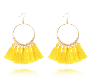 Aretes Colgantes Circulares Elegantes - Image 13