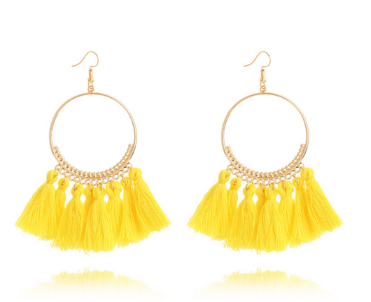 Aretes Colgantes Circulares Elegantes - Image 13