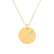 12 constellation tag fashion diamond-studded titanium steel necklace female Dorado Pisces