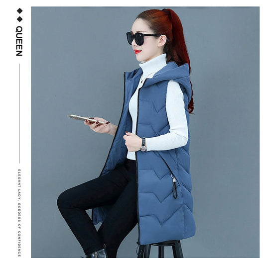 Chaleco Acolchado de Algodón para Mujer Talla Grande - Image 23