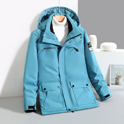 Chaqueta Acolchada de Plumón de Pato para Hombre con Cuello de Piel - Image 13