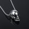 Collar Calavera de Acero Titanio para Hombre - Diseño Europeo y Americano