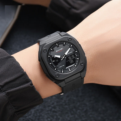 Reloj Electrónico Deportivo Dual con Insertos Luminosos e Impermeabilidad Total