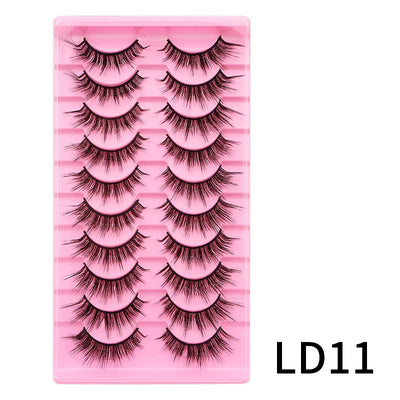 10 Pares de Pestañas Postizas Voluminosas con Rizo Natural - Image 18